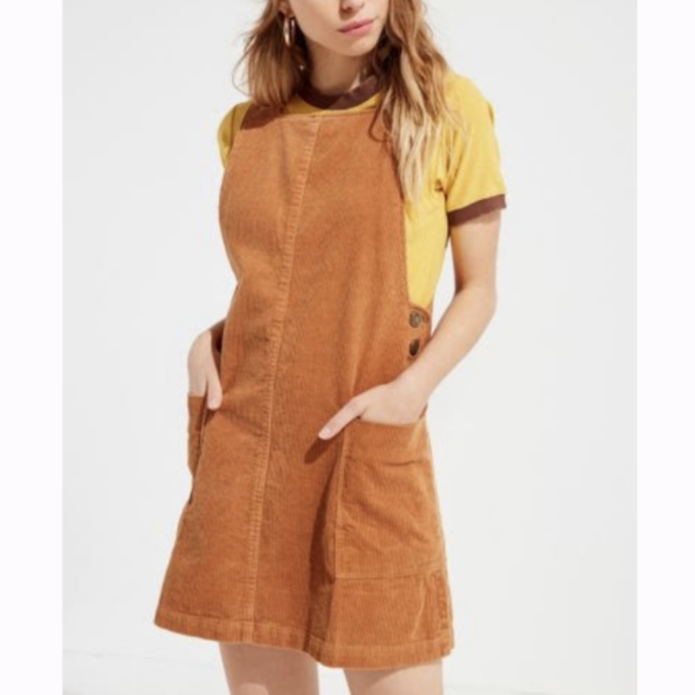 BDG corduroy pinafore dress